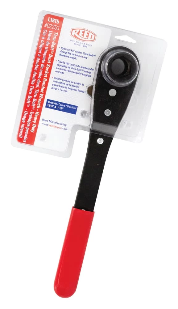 Discount π₯ REED Thru-Boltβ’ 15/16 x 1-1/8 in. Dual Socket Ratchet π§ Wrench β